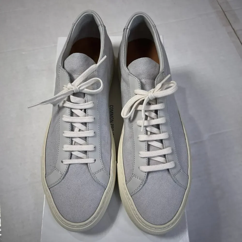 Common Projects Achilles Canvas Sneakers SIZE 42 US 9 Gray 2479 0573 NEW IN BOX